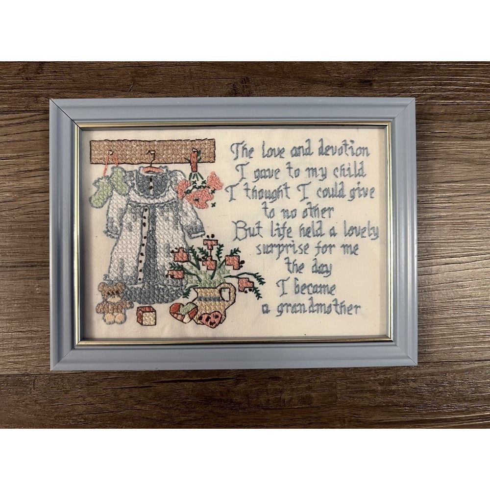 1990 Dimensions Cross Stitch #6597 "Grandmother's Love"‎ 8X6